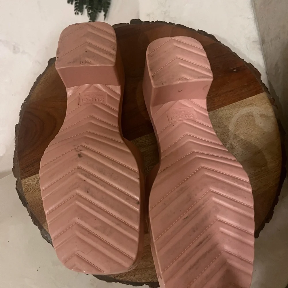 Gucci Light Pink Slide Mules - Picture 6 of 7